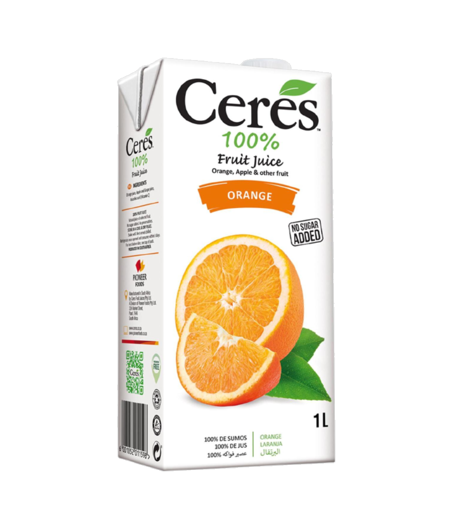 JUS DE FRUITS CERES 100% ORANGE (1 L) JUS DE FRUITS CERES 100% ORANGE (1 L)