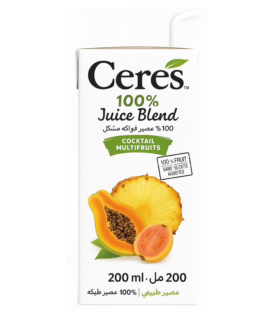 JUS DE FRUITS CERES COCKTAIL MULTIFRUITS 25CL JUS DE FRUITS CERES COCKTAIL MULTIFRUITS 25CL