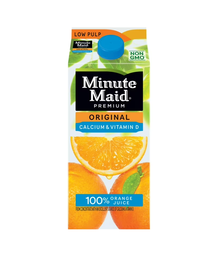JUS DE FRUITS D'ORANGE CALCIUM & VITAMIN D MINUTE MAIDE 1L JUS DE FRUITS D'ORANGE CALCIUM & VITAMIN D MINUTE MAIDE 1L