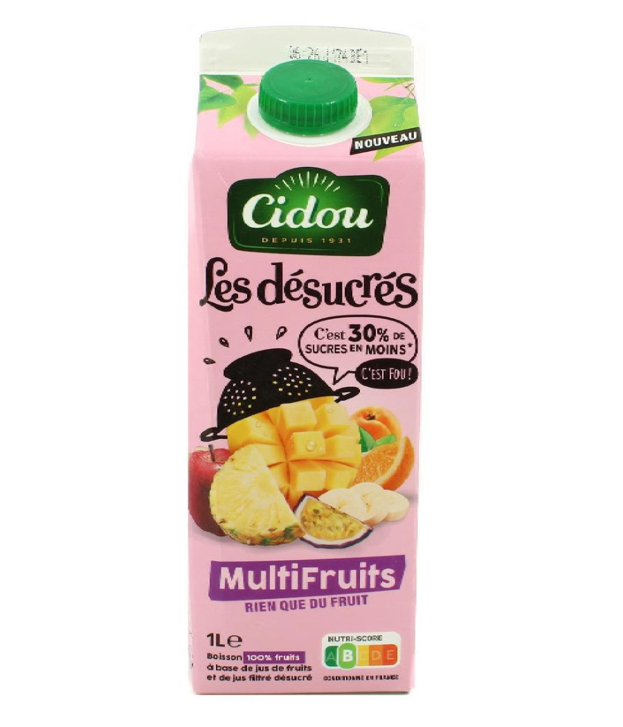 JUS DE FRUITS DESUCRES DU VERGER 1L JUS DE FRUITS DESUCRES DU VERGER 1L