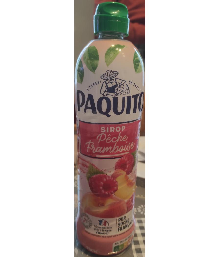 SIROP PECHE FRAMBOISE PAQUITO 75CL SIROP PECHE FRAMBOISE PAQUITO 75CL