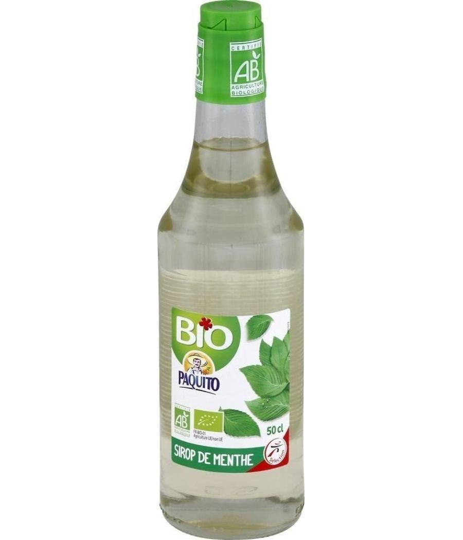 SIROP DE MENTHE BIO PAQUITO 50Cl SIROP DE MENTHE BIO PAQUITO 50Cl