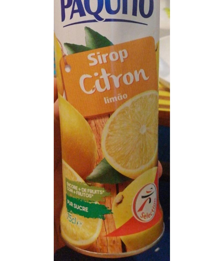 SIROP CITRON PAQUITO 75Cl SIROP CITRON PAQUITO 75Cl