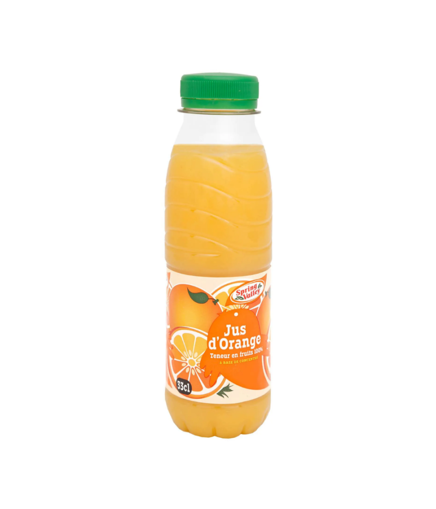 JUS 100% ORANGE SPRING VALLEY 33CL JUS 100% ORANGE SPRING VALLEY 33CL