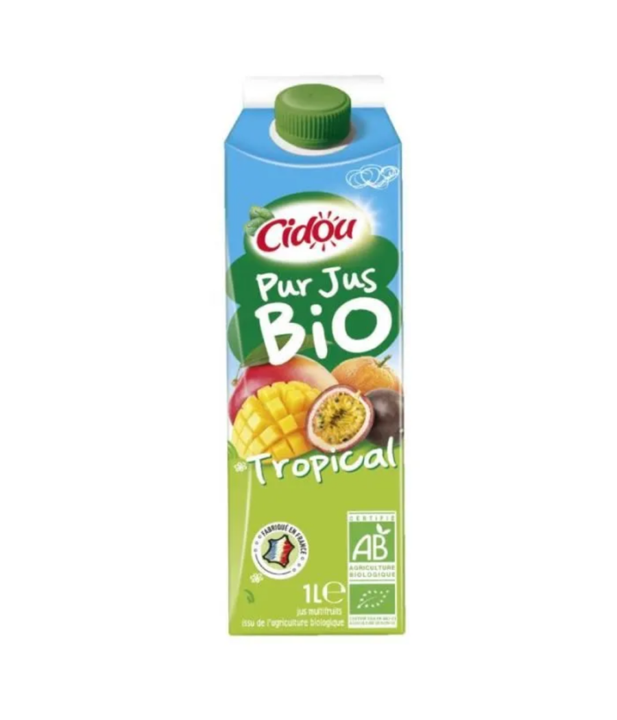 JUS DE FRUITS TROPICAL CIDOU BIO 1L JUS DE FRUITS TROPICAL CIDOU BIO 1L