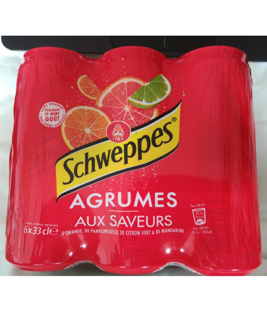 SCHWEPPES AGRUMES 6X33CL SCHWEPPES AGRUMES 6X33CL