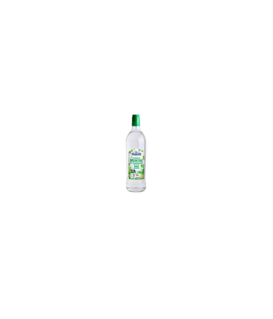 SIROP DE MENTHE TRANSPARENT PAQUITO 1L SIROP DE MENTHE TRANSPARENT PAQUITO 1L