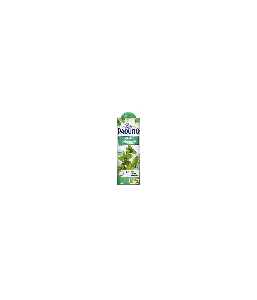 SIROP MENTHE PAQUITO 1,5 L SIROP MENTHE PAQUITO 1,5 L