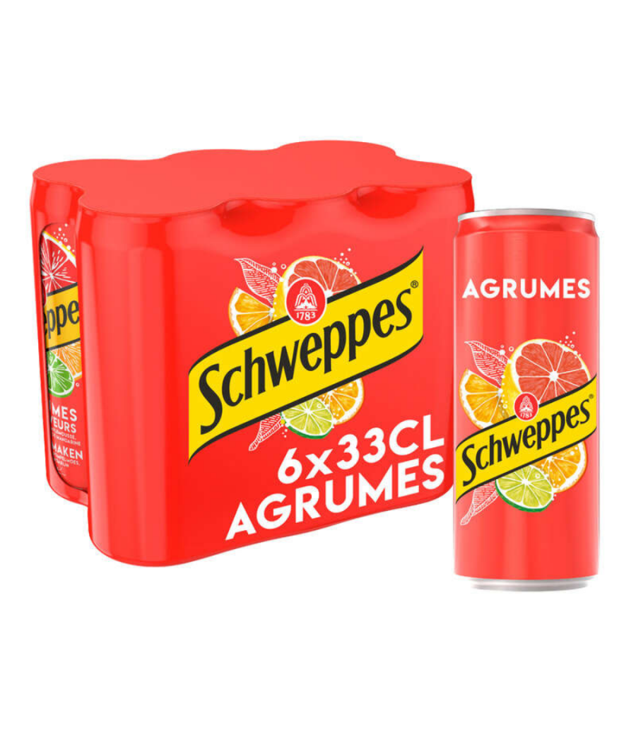 SCHWEPPES AGRUMES 6X33CL SCHWEPPES AGRUMES 6X33CL