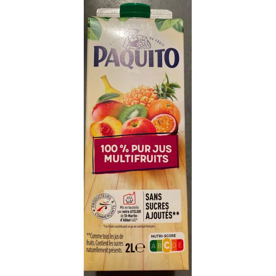 100% PUR JUS MULTIFRUITS PAQUITO 2L