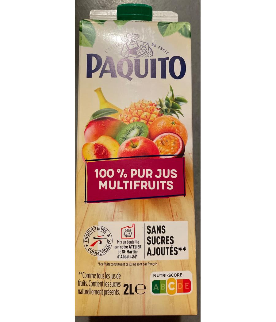 100% PUR JUS MULTIFRUITS PAQUITO 2L 100% PUR JUS MULTIFRUITS PAQUITO 2L