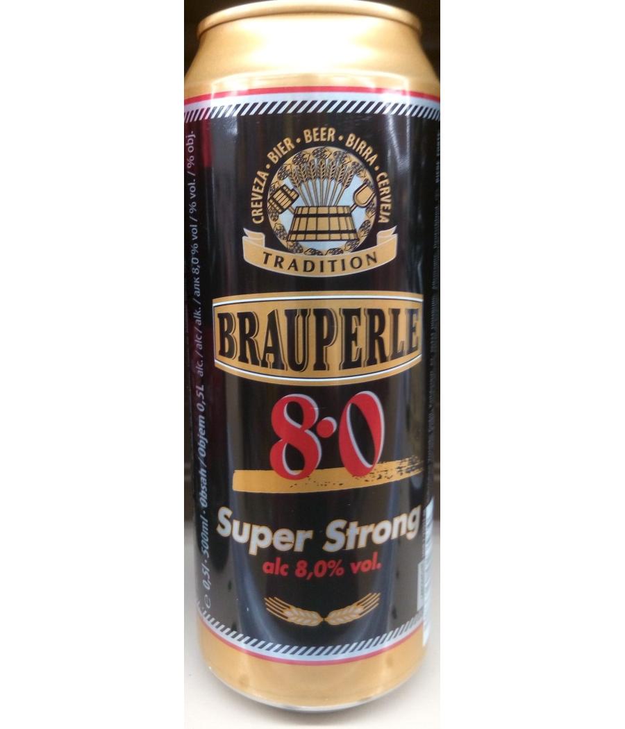 BIERE 8.0 SUPER STRONG BRAUPERLE 50CL BIERE 8.0 SUPER STRONG BRAUPERLE 50CL
