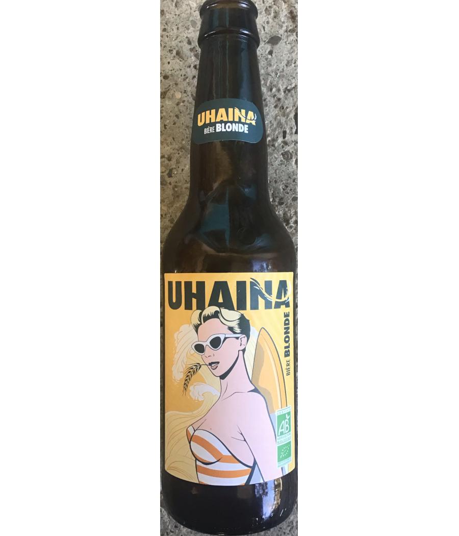 BIERE BLONDE UHAINA 33 CL BIERE BLONDE UHAINA 33 CL