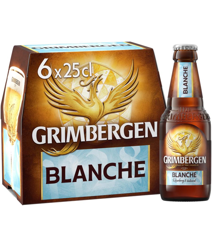 BIERE BLANCHE D'ABBAYE GRIMBERGEN  6X25CL BIERE BLANCHE D'ABBAYE GRIMBERGEN  6X25CL