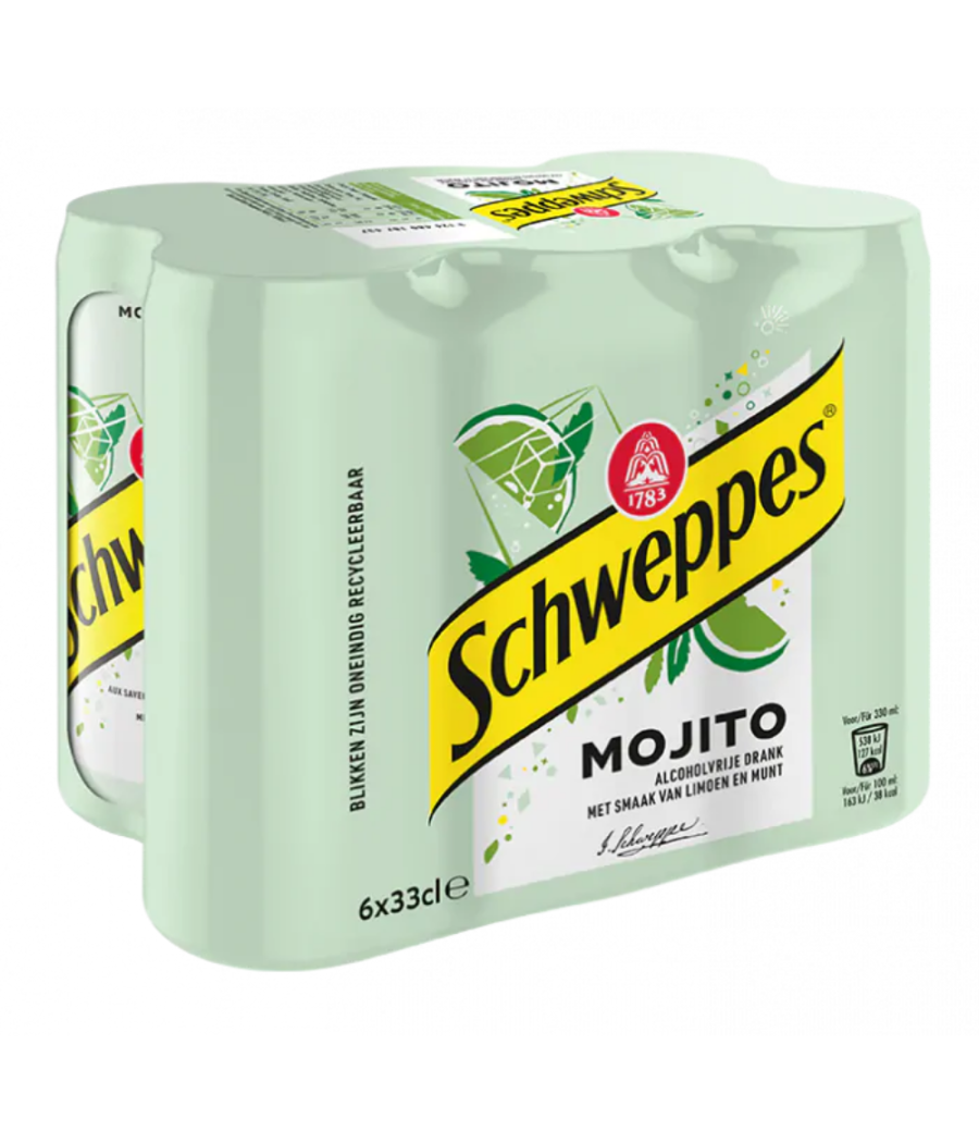 SCHWEPPES VIRGIN MOJITO 6X33CL SCHWEPPES VIRGIN MOJITO 6X33CL