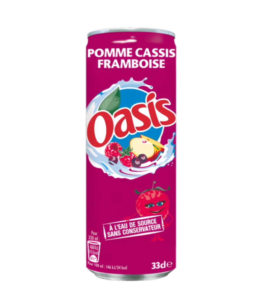 OASIS POMME CASSIS FRAMBOISE 33CL OASIS POMME CASSIS FRAMBOISE 33CL