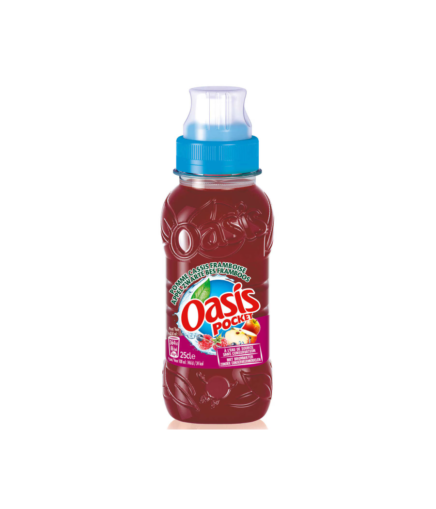 OASIS POMME-CASSIS-FRAMBOISE 25 CL OASIS POMME-CASSIS-FRAMBOISE 25 CL